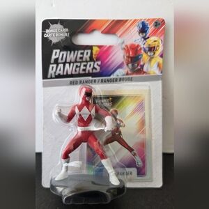 Power Rangers Mighty Morphin Red Ranger Mini Figure + Card 2024 Hasbro Just Play